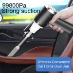120W Mini Cordless Car Vacuum with 9000Pa Suction and Washable HEPA Filter - Image 9