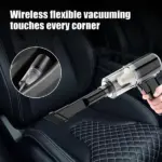 120W Mini Cordless Car Vacuum with 9000Pa Suction and Washable HEPA Filter - Image 14