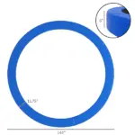 Soozier 12 Ft Trampoline Pad, Trampoline Replacement Safety Pad, Tear-Resistant, All-Weather Trampoline Accessories, No Holes for Poles, Blue - Image 3