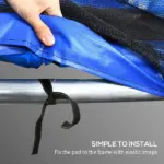 Soozier 12 Ft Trampoline Pad, Trampoline Replacement Safety Pad, Tear-Resistant, All-Weather Trampoline Accessories, No Holes for Poles, Blue - Image 5