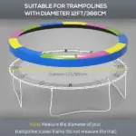 Soozier 12 Ft Trampoline Spring Cover Safety Pad Water Tear Resistant All-Weather - Image 4