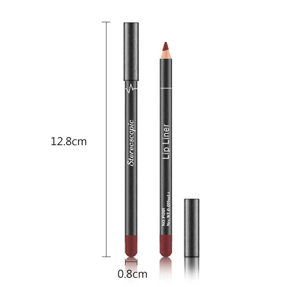 12 Color Matte Lip Liner Pencil Set