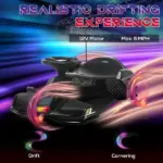 12V Electric Drift Kart, Electric Go Kart with Slow Start, Music, Colorful Lights, for 8-12 Years Old, Black - Image 4