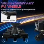 12V Electric Drift Kart, Electric Go Kart with Slow Start, Music, Colorful Lights, for 8-12 Years Old, Black - Image 6