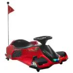12V Electric Drifting Go Kart with Slow Start, Music, Lights, Red - Image 11