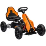 12V Electric Go Kart for Kids w/ Adjustable Speed, Orange - Image 11