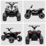 12V Electric Kids ATV Quad Car with Forward and Backward Function, Music, 4-Wheeler Ride-On Car for Toddlers, White - Image 8