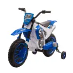 Aosom 12V Electric Motorbike for Kids Battery-Powered Motorcycle Ride-On Toy with Charging Battery Training Wheels Blue - Image 11