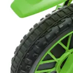 Aosom 12V Electric Motorcycle for Kids Battery-Powered Ride-On Off-road Street Bike with Charging Battery Training Wheels Green - Image 9