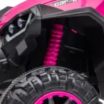 12V Kids ATV Quad Car with Forward and Backward Function, Wear-Resistant Wheels, Music, for Toddlers 3-5 Years Old, Pink - Image 9