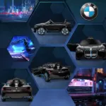 12V Kids Electric Ride On Car with Remote Control and Suspension, Black - Image 8
