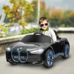 12V Kids Electric Ride On Car with Remote Control and Suspension, Black - Image 10