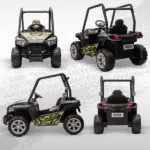 12V Kids Electric Ride On Car with Parent Remote, Suspension and LED Lights, Camouflage - Image 9