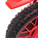 Aosom 12V Kids Electric Motorcycle Dirt Bike Battery-Powered Ride-On Off-road Street Bike Charging Battery Training Wheels Red - Image 9