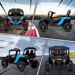 Qaba 12V Kids Ride On Truck, Battery Powered Electric UTV Vehicle with Rear Suspension, Remote Control for 3-5 Years, Blue - Image 9