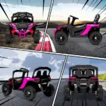12V Kids Ride On Truck, Battery Powered Electric UTV Vehicle with Rear Suspension, Remote Control for 3-5 Years, Pink - Image 9
