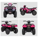 12V Pink Children's Battery Operated Car with Music LED Headlights for Ages 3-5 - Image 8