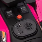 12V Pink Children's Battery Operated Car with Music LED Headlights for Ages 3-5 - Image 9