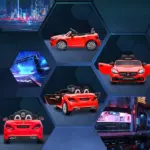 12V Red Ride-On for Boys and Girls, Remote Parent Control, Music, Lights, Dual Motors - Image 7