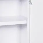 12 x 18 Inch Lockable Steel Wall Medicine Cabinet with 3 Tier Storage, White - Image 8