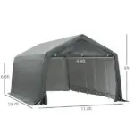 Outsunny 12x20 Carport Canopy, Heavy-Duty Waterproof Shelter, Reliable Protection for Vehicles - Image 3