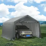 Outsunny 12x20 Carport Canopy, Heavy-Duty Waterproof Shelter, Reliable Protection for Vehicles - Image 10