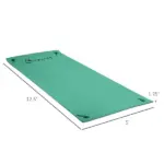 12x5ft Lily Pad Floating Mat with Drink Holders 3-Layer Portable Roll-Up Water Mat Float Dock for 2-3 People, Green - Image 3