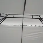 Outsunny 13 ft x 10 ft Patio Gazebo Outdoor Canopy Shelter with Double Vented Roof, Steel Frame for Lawn Backyard and Deck, Cream White - Image 10