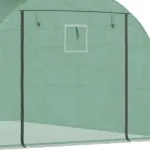 13 x 10 ft Walk In Tunnel Greenhouse with 2 Doors and 10 Mesh Windows, Green - Image 8