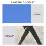 13' x 13' Pop Up Gazebo Instant Canopy Tent Shelter with 2-Tier Roof, Carry Bag, Wight Bags for Outdoor, Garden, Blue - Image 8