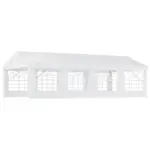 Outsunny 13 ft x 26 ft Heavy-Duty Outdoor Carport Party Event Tent, Patio Gazebo Canopy Pavilion with 4 Sidewalls and 8 Windows, White - Image 11