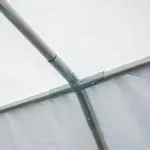 Outsunny 13 ft x 26 ft Heavy-Duty Outdoor Carport Party Event Tent, Patio Gazebo Canopy Pavilion with 4 Sidewalls and 8 Windows, White - Image 7