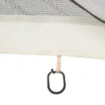 Outsunny 13x13 Gazebo with Netting, Canopy Tents with Zippers, black rings, polyester, Washable, (Sidewall Only) Black - Image 9