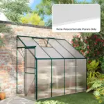 14 Pieces Twin-Wall Polycarbonate Panels Waterproof UV Protected Polycarbonate Greenhouse Panels, 4' x 2' x 0.16", Clear - Image 2