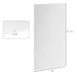 14 Pieces Twin-Wall Polycarbonate Panels Waterproof UV Protected Polycarbonate Greenhouse Panels, 4' x 2' x 0.16", Clear - Image 3