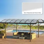 14 Pieces Twin-Wall Polycarbonate Panels Waterproof UV Protected Polycarbonate Greenhouse Panels, 4' x 2' x 0.16", Clear - Image 10