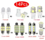 14 Piece T10 36mm LED Car Interior Light Kit for Dome Map and License Plate - Image 5