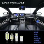 14 Piece T10 36mm LED Car Interior Light Kit for Dome Map and License Plate - Image 2