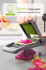 14 in 1 Vegetable Fruit Chopper Dicer Slicer and Cutter with Stainless Steel Blades - Image 14