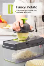 14 in 1 Vegetable Fruit Chopper Dicer Slicer and Cutter with Stainless Steel Blades - Image 4