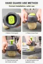 14 in 1 Vegetable Fruit Chopper Dicer Slicer and Cutter with Stainless Steel Blades - Image 8