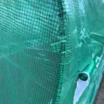 15' x 7' x 7' Walk-in Tunnel Hoop Greenhouse Polyethylene PE Cover, Steel Frame, Roll-Up Zipper Door and Windows for Flowers, Vegetables, Green - Image 8