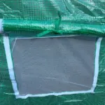 15' x 7' x 7' Walk-in Tunnel Hoop Greenhouse Polyethylene PE Cover, Steel Frame, Roll-Up Zipper Door and Windows for Flowers, Vegetables, Green - Image 9
