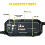 1.5A 12V Automatic Smart Battery Charger and Trickle Maintainer - Image 7