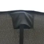 15ft Dark Gray Rectangular Market Umbrella Double-Sided Sun Shield Easy Crank with Base for Deck Pool - Image 14