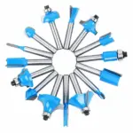15 Piece Carbide Router Bit Set 1/4 Inch Shank with Wooden Case - Image 5