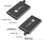 Portable HiFi Headphone Amplifier 16-300 Ohm with 3.5mm Input and USB-C Charging - Image 2