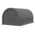 16 x 10 ft Portable Garage Carport with Zippered Door and PE Canopy - Image 11