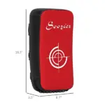 Soozier 16.5 in Muay Thai Kick Shield Punching Pad, Kick Shield for Martial Arts, Karate, Kickboxing, MMA x 1 Unit, Red - Image 3