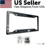 Black 3D American Flag License Plate Frame ABS Car Tag Holder - Image 8
